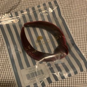 Lele Sadoughi burgundy velvet headband, NEW